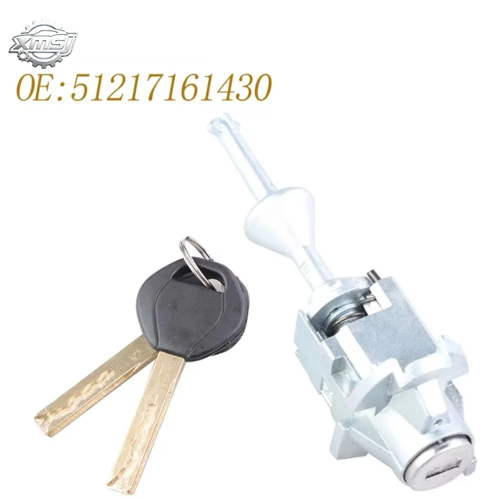 

51217161430 Cilindro de cerradura de puerta con 2 llaves de coche para BMW Serie 1 E81 E82 E87 E88