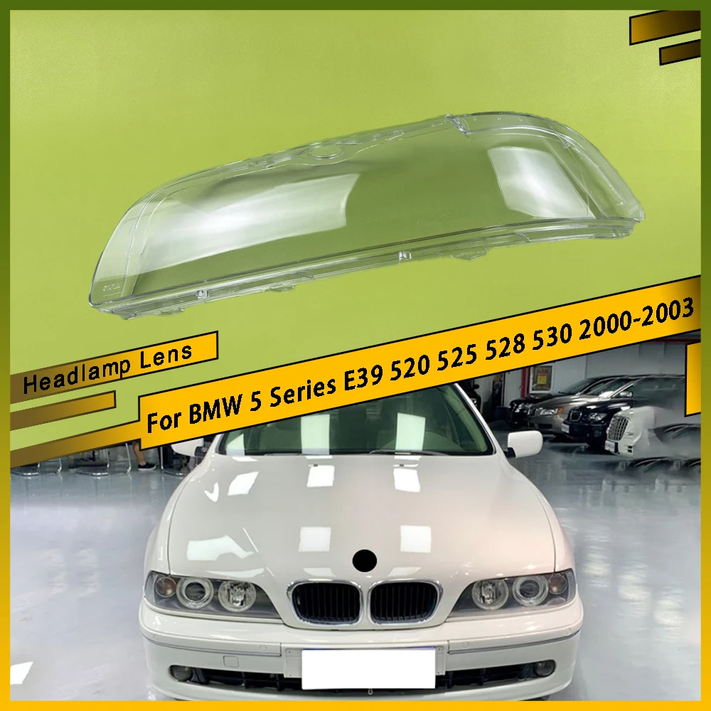 

Auto Light Caps Car Lampshade Lamp Shade Front Headlight Cover Glass Lens Shell For BMW 5 Series E39 520 525 528 530 2000 - 2003