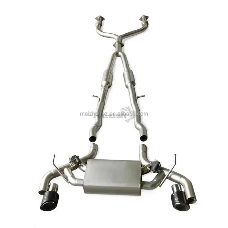 Perfectly Customized Smart Valve Performance Cat Back Exhaust Muffler Specifically Designed for Infiniti Q50 3.0T 2017-2024