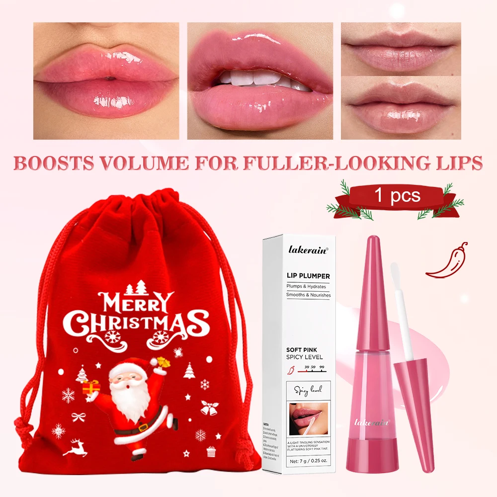 Volumizing Plumping Lip Oil Gloss Long Lasting Moisturizer Volume Boosting Non Dry Hydrating Lip Care Makeup Christmas