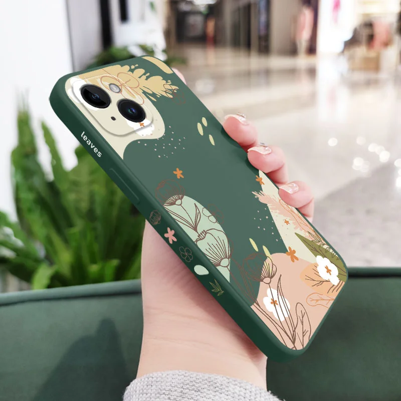Warm Heart Flower Phone Case For iPhone 17 17 Air 16 16e 15 14 13 12 11 Pro Max Mini X XR XS Plus Cover