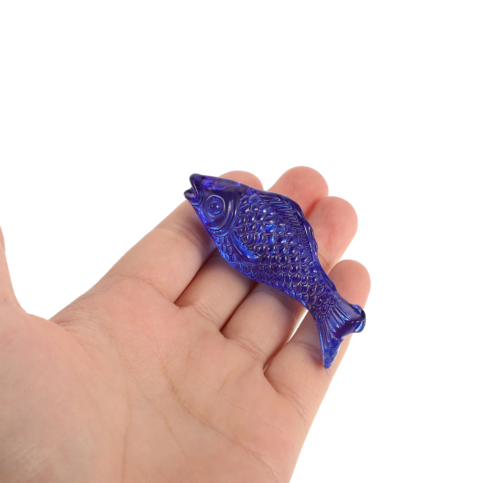 4 قطع من الأسماك المزيفة الواقعية، حرف زجاجية جميلة، استخدام عملي لفترة طويلة، إضافة مساحة إبداعية مثالية لأحواض السمك والصغيرة #4