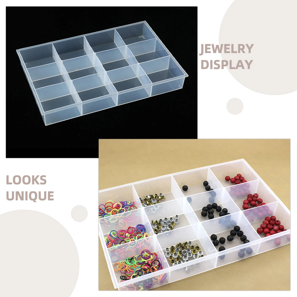 

Delicate Design 12 Compartments Plastic Jewelry Storage Organizer for Tabletop Earrings Necklaces Display