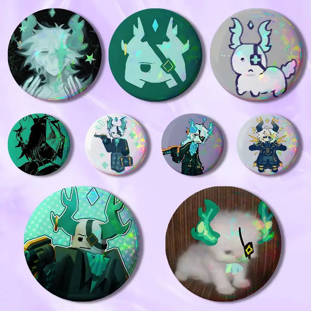 

P-Phightings-ES Game Medkit Pins 58mm Cute Cartoon Badge Handmade Brooches for Backpack Accessories