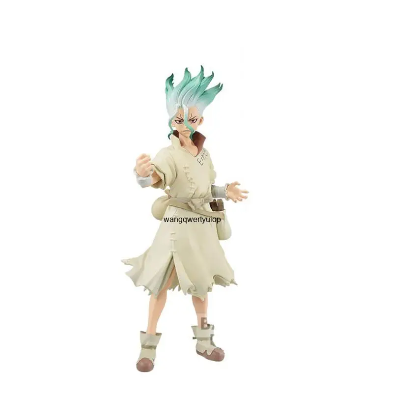 Original Banpresto Dr. Stone Figure Of Stone World Science 18cm Ishigami Senku Figure Hobbies Toys Collectibles Anime Figurine