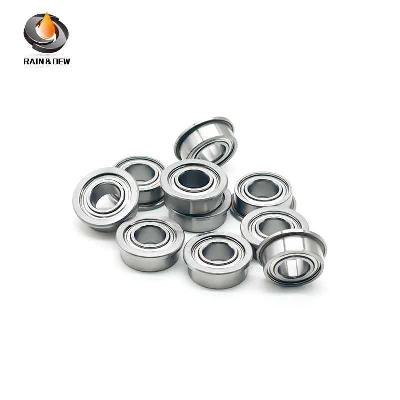 10Pcs 3X6X2.5 mm MF63ZZ ABEC-7  Flange Bearing MF52ZZ 2x5x2.5mm MF85ZZ 5X8X2.5mm MF105ZZ MF128ZZ MF148ZZ F623ZZ F625ZZ F629ZZ