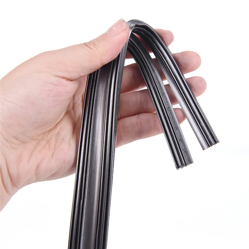 2pcs High Quality Boneless Frameless Rubber Car Wiper Blade refill Strips Windscreen 28