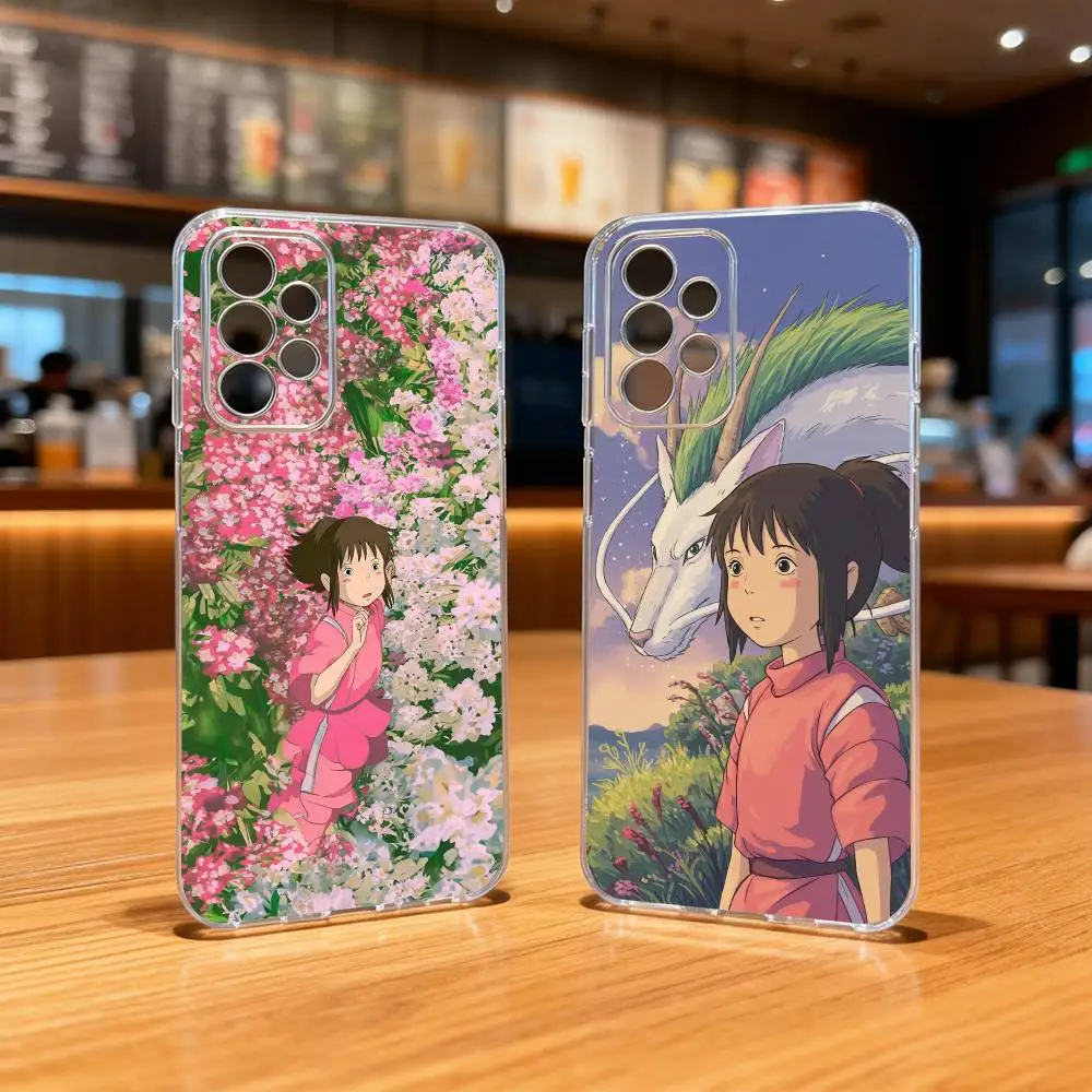 

S-Spirited C-Chihiro O-Ogino A-Away-S Phone Case Transparent Silicone Soft For Samsung S25,S24,S21,S22,S23,S30,Ultra,S20,Plus,Fe