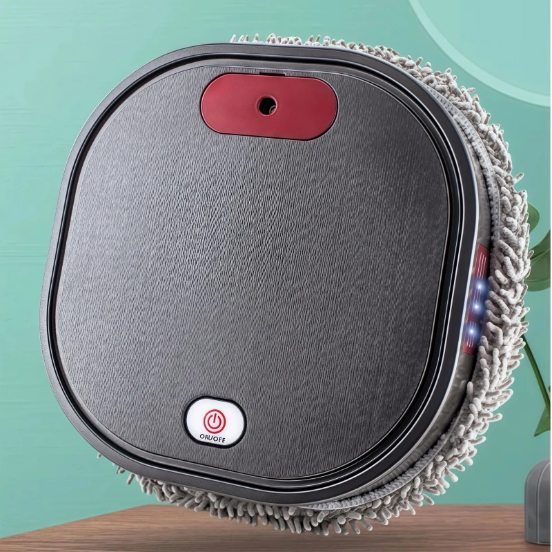 مكنسة كهربائية روبوتية ذكية قابلة لإعادة الشحن مع تنظيف تلقائي، رذاذ مرطب، آلة تنظيف وكنس رطبة/جافة ذكية