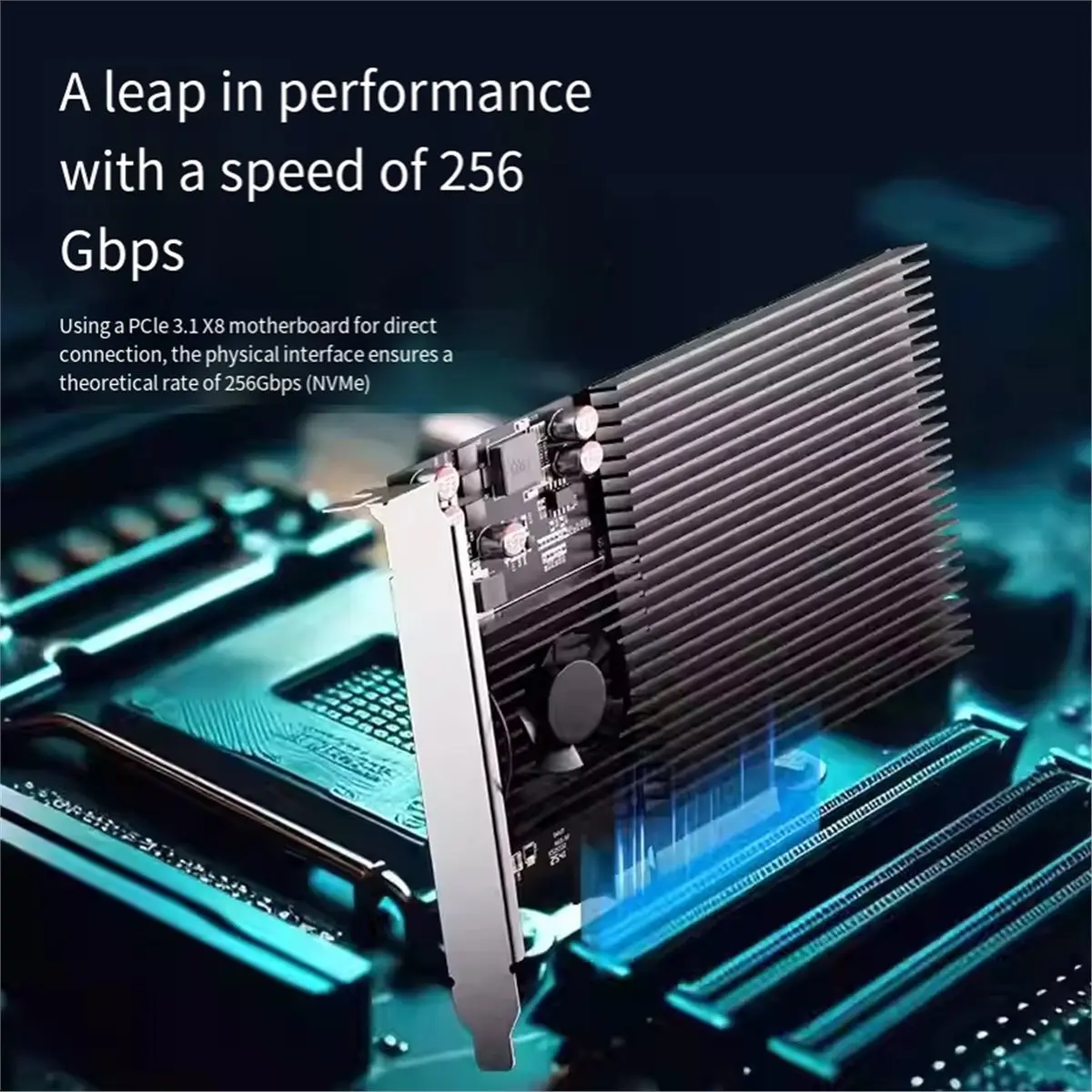 [VALUE PACK]PCIe 3.1 X8 Expansion Card Quad M.2 NVMe SSD Switch Adapter PCIe 3.1 X8 to M.2 4/3.0 to NVMe Adapter Card