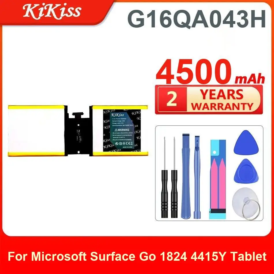 

4500Mah G16QA043H Tablet Battery For Microsoft Surface Go 1824 4415Y Rechargeable Fast-Charging