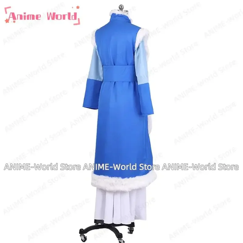 《Aangepast formaat》Anime Avatar Princess Yue Cosplay Kostuum Outfit Halloween Party Pruik