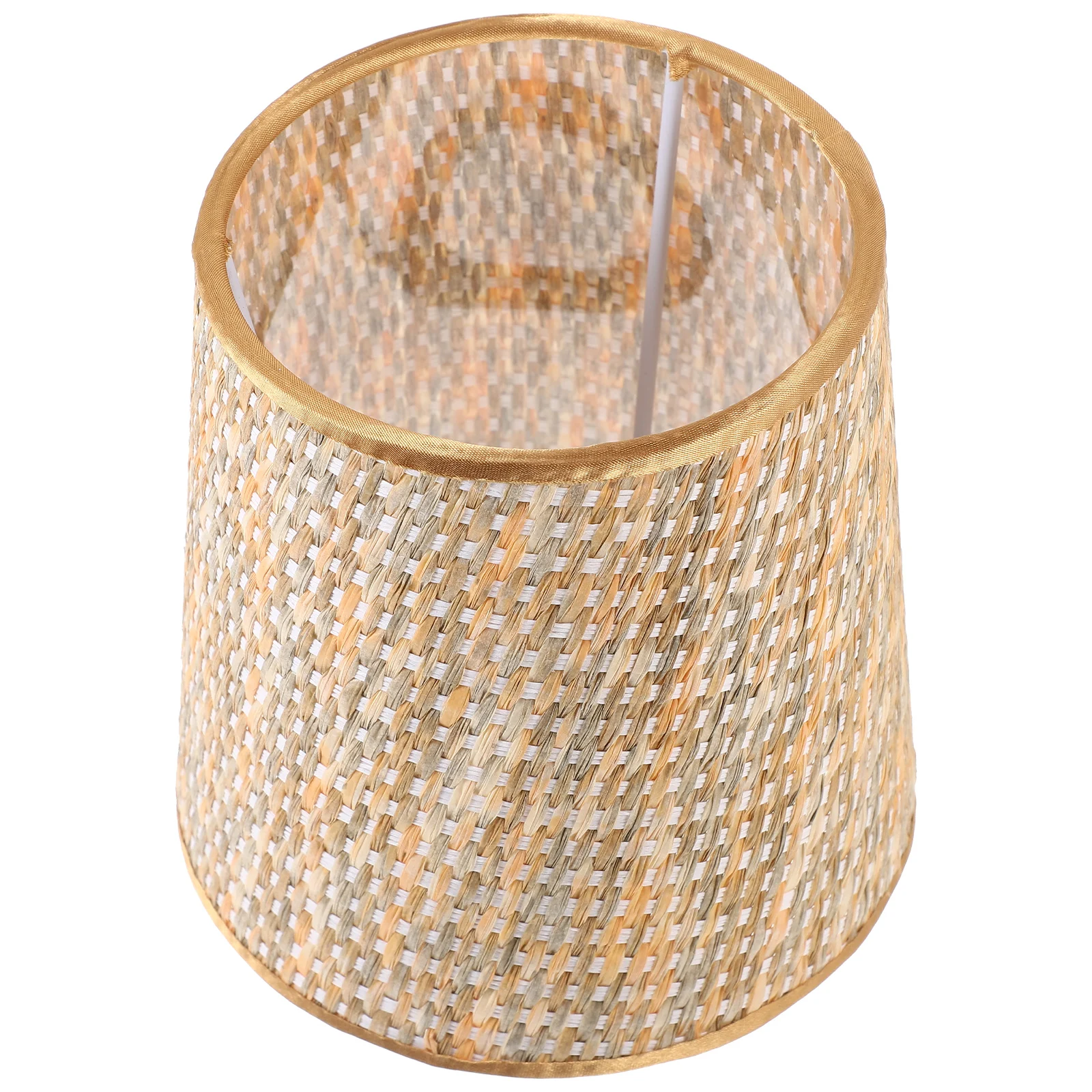 Small Lamp Shade Rattan Woven Lampshade Table Lamps Floor Light Clip On Fabric Cloth Chandelier Shades Lampshade Floor Light