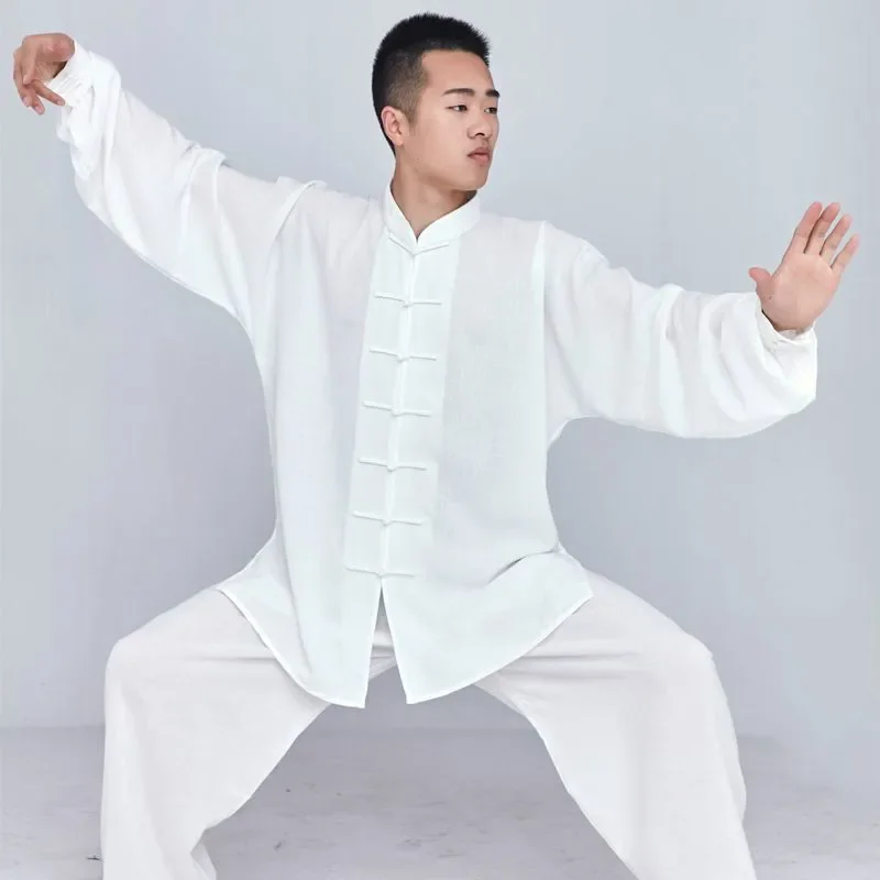 Tai Chi Uniform Chinese Martial Arts Clothes Spring Summer Wushu Kung Fu Suit Taiji Outdoor Walking Morning Sprots Taijiquan view 5