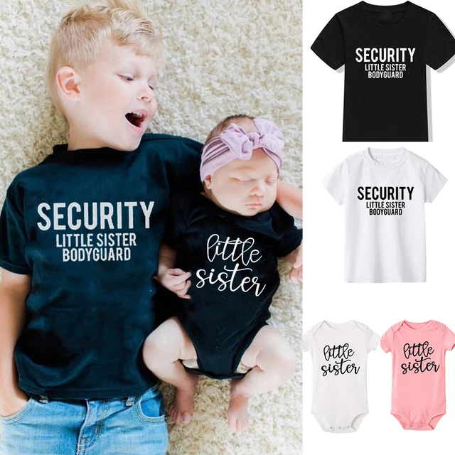 Matching Big Sister Little Brother Outfits Baby Brother Big Sister Outfits Sister Aliexpress