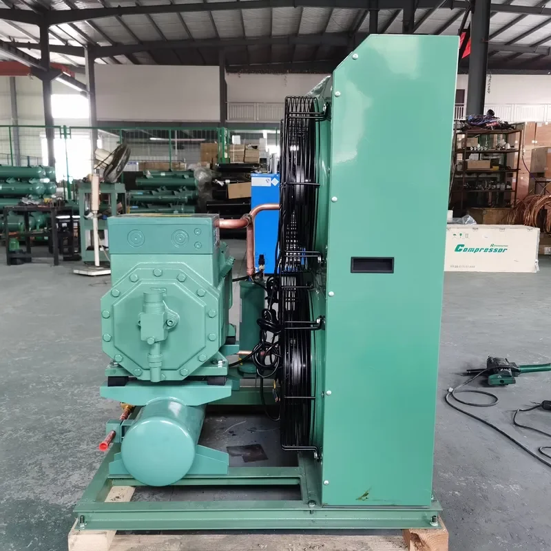 Chinese Suppliers 10hp 12hp 15hp Semi-Automatic Refrigeration Compressor Unit Pump Engine PLC for 380V for Bitzer Cool Room