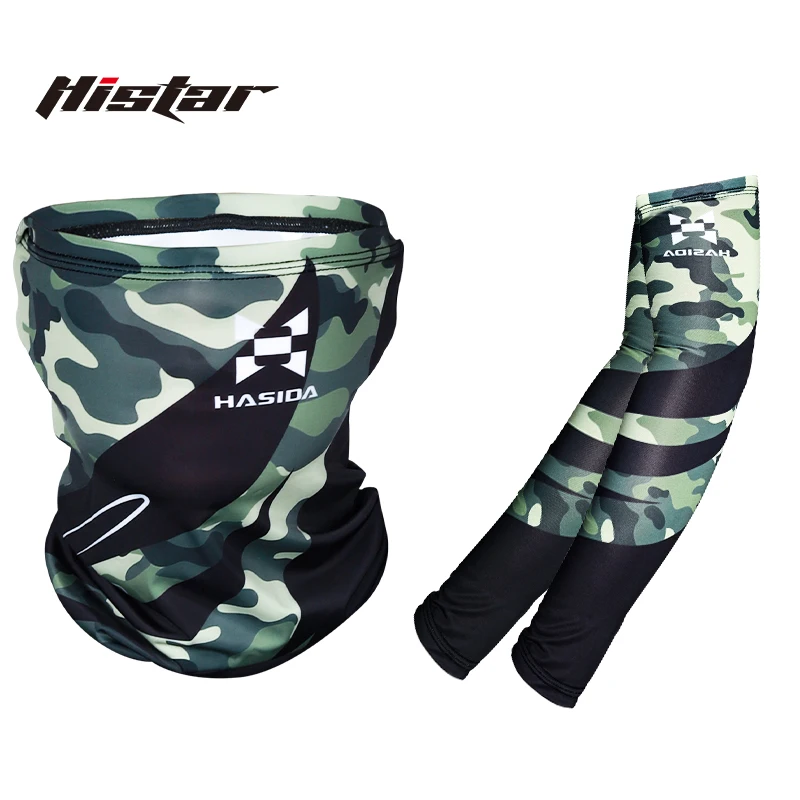 Histar Soft Face Towel Ice Silk Sleeve Summer Quick Drying UPF 50 Anti UV Camo Outdoor Sports Unisex Waterproof Fishing Clothing