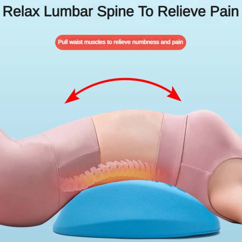 Stabilizator lędźwiowy poduszka trakcja prosty kręgosłup relaksujący masaż pleców masaż talii do tyłu nosze urządzenie do masażu lędźwiowego