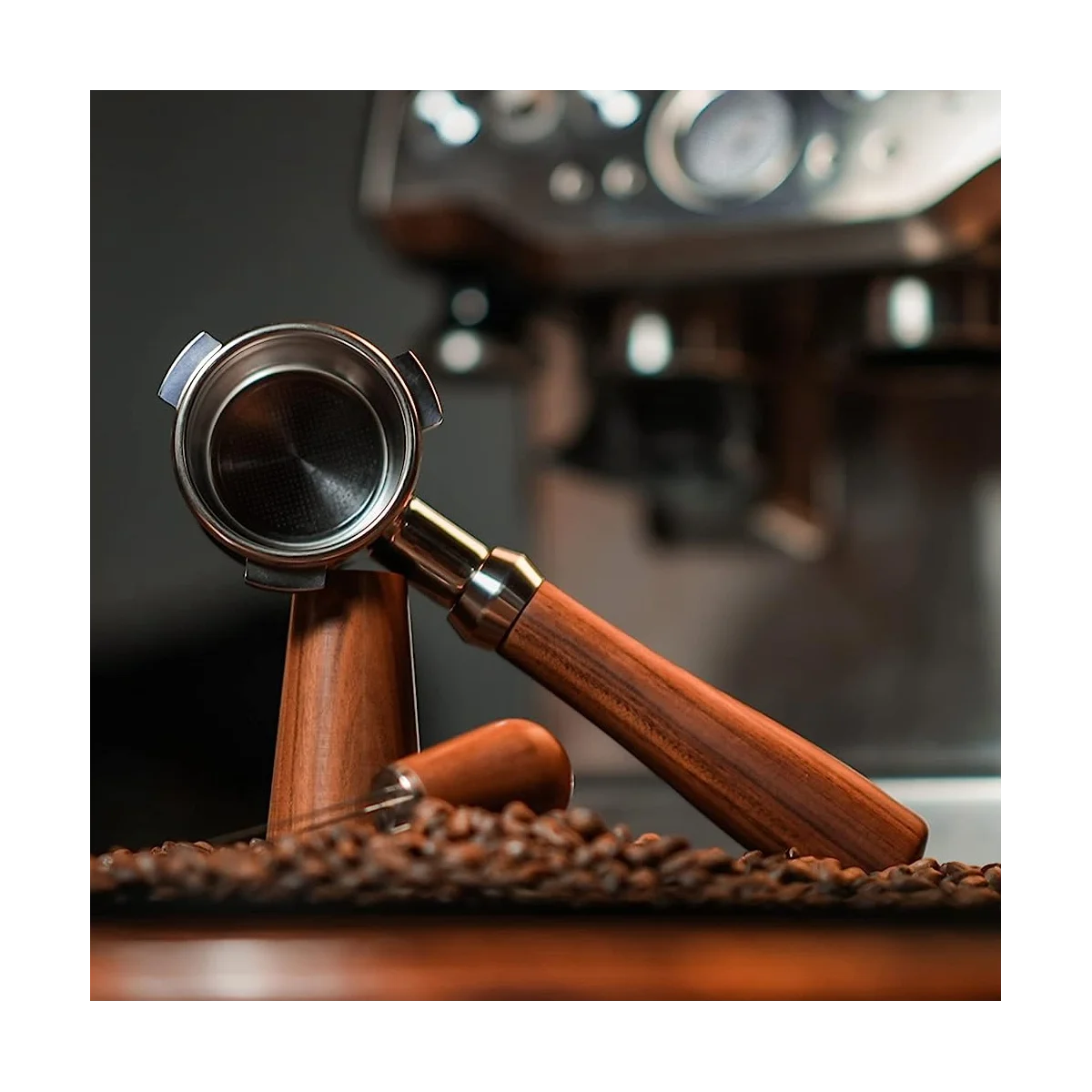 54mm Bottomless Portafilter Paired with Wdt Tool - Enhance Espresso Brewing Replacement Filter Basket Coffee Accessories