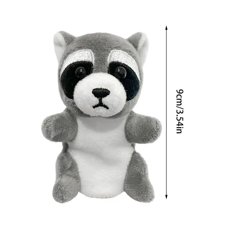 Burattini a mano in peluche Peluche Simpatico animale Procione Burattini a mano Giocattolo portatile Burattino a mano con animali di peluche carino per la scuola domestica