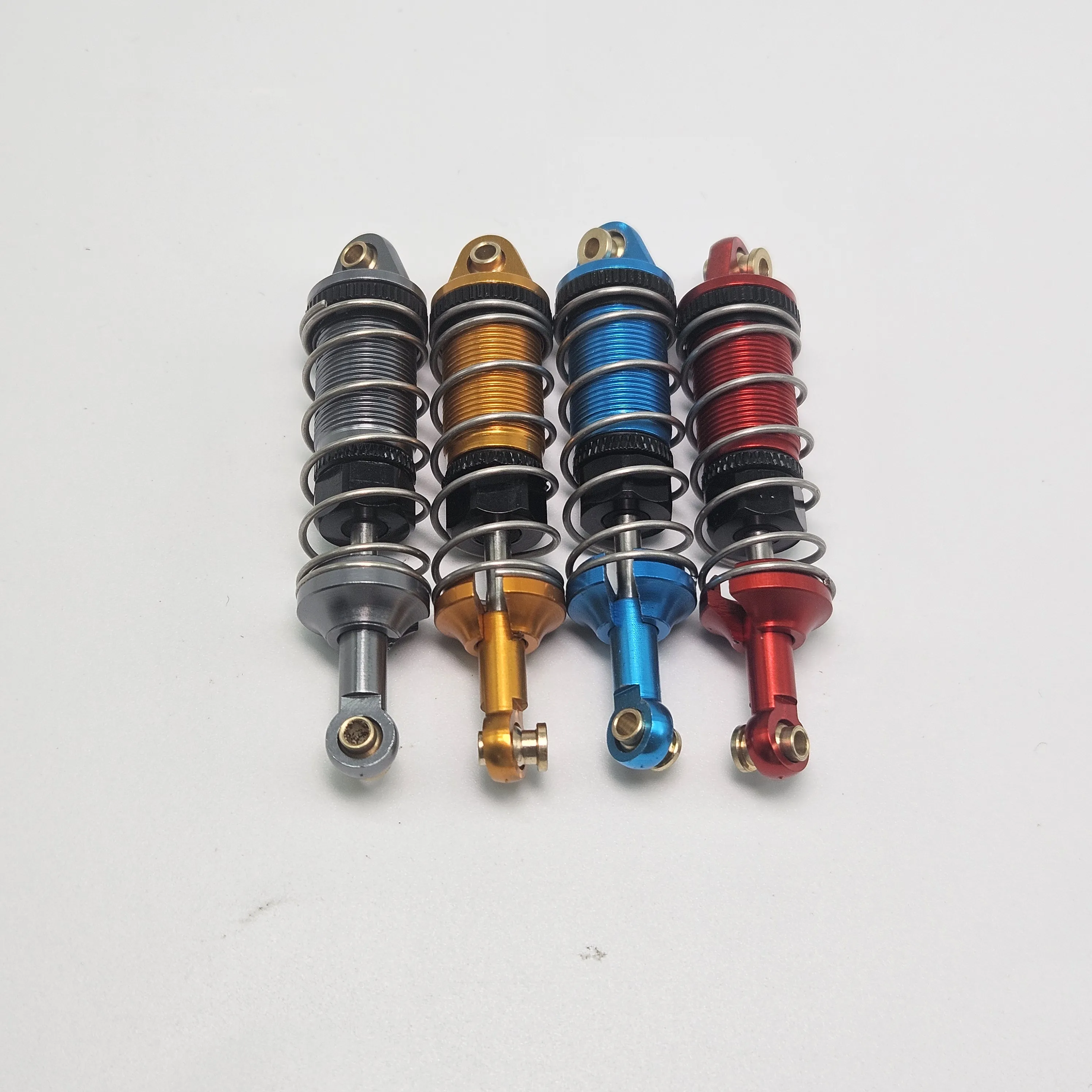 Rc カー 4 個 MJX 16207 16208 16209 16210 H16 リモートコントロールカーメタル​​アップグレード油圧ショックアブソーバー 1/16