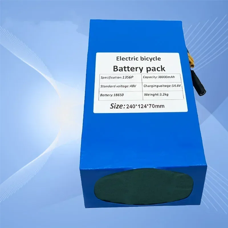 100% New Original 48V 38ah 13s6p Lithium Battery Pack 48v 38000mAh 2000W Citycoco Motorized Scooter Batteries Built in 50A BMS
