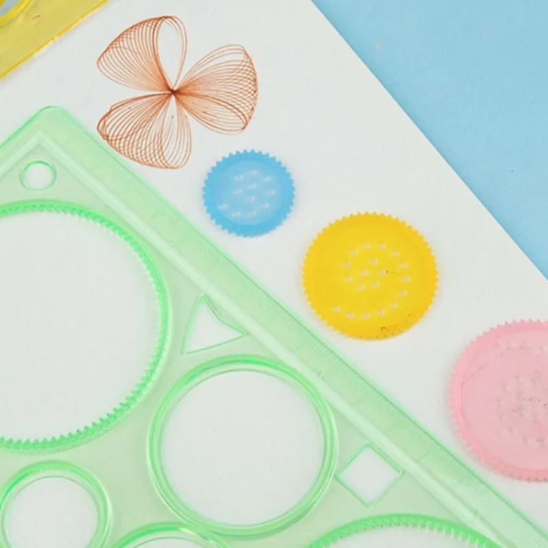 Set da disegno per bambini Spirograph Art Kit da disegno STEM con righelli geometrici Libera la creatività Impara