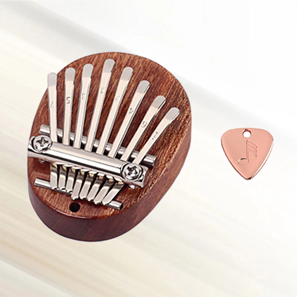 

8 Keys Portable Kalimba Thumb Piano Musical Instrument Brown Beginner Friendly Pick Included Kalimba Thumb Piano