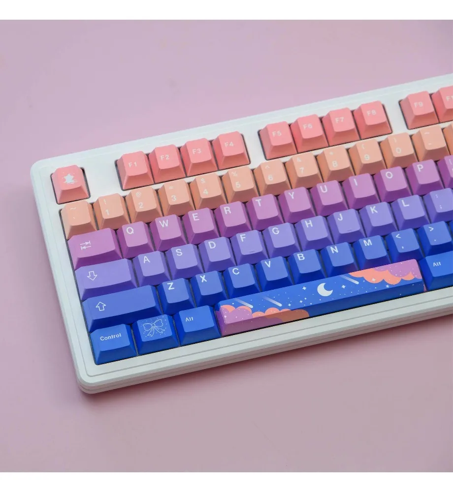 Keycap personalized sublimation process suitable for a variety of mechanical keyboards keycaps 129/147 keys PBT material