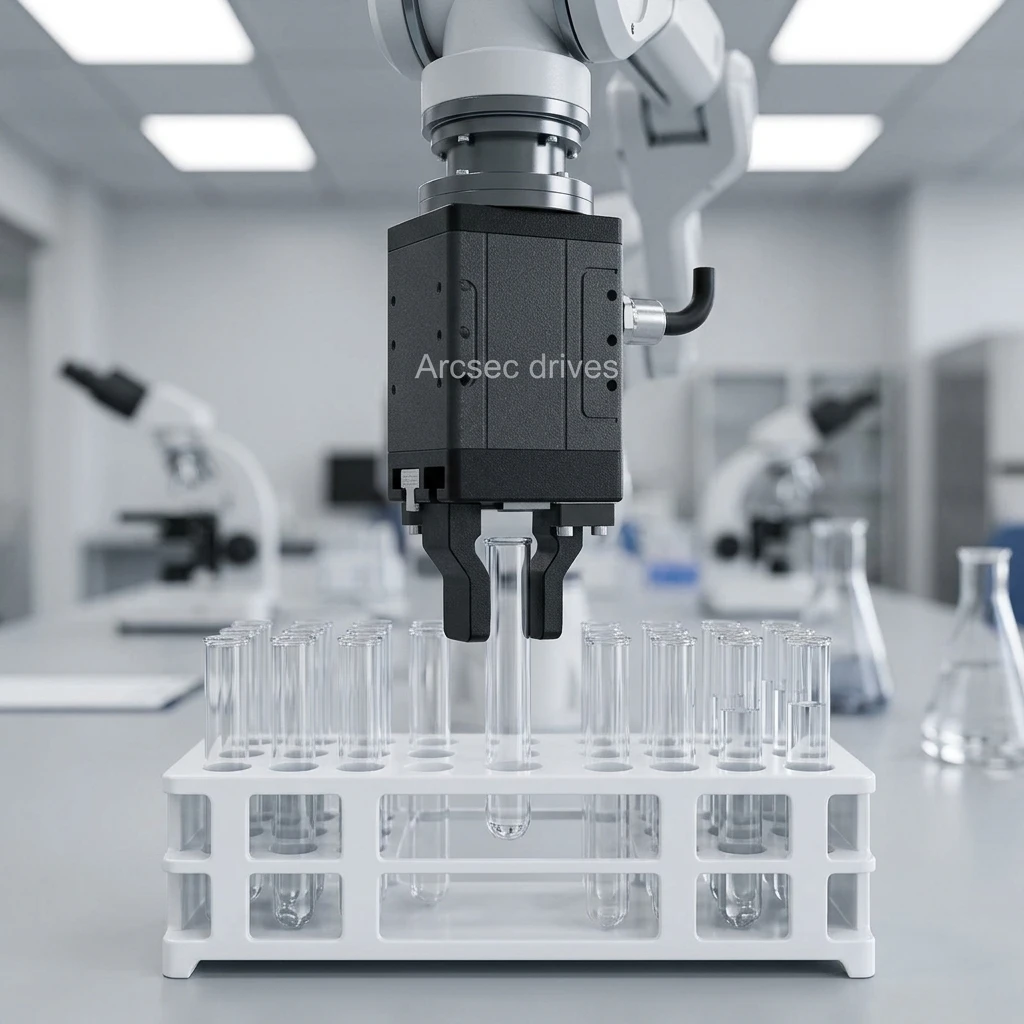 Non-crush Servo Electric Gripper With Accurate Force Control For Test Tube Food Package Production Line