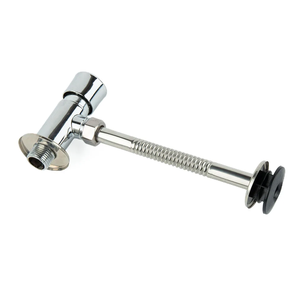 Manual Flush Valve Flush Valve Hotel Alloy DN15 / 20mm Silver Flush Valve With Accessories DN15 Urinal Flush Valve