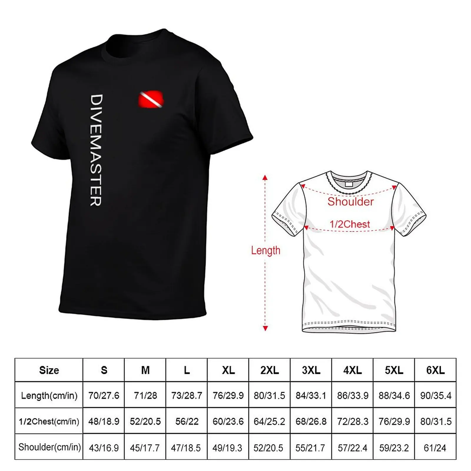 Divemaster T-Shirt Large Size Breathable Tee