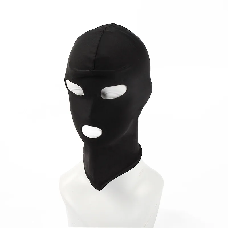 Adult Men Women Spandex Balaclava Open Mouth Face Mask Stretchy Full Head Cover for Costume Party, Role Play & Performance Art