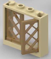 *Fenster 1x4x3 2.*10 Stück DIY-Erleuchtungsblock-Ziegelteil Nr. 60594+60607 Kompatibel mit anderen Baugruppenpartikeln