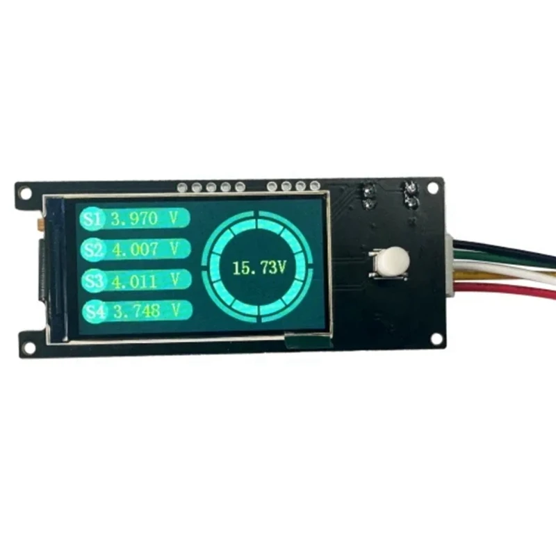 عرض جهد بطارية الليثيوم جهاز قياس الجهد الكهربائي الجديد 4S بطارية ليثيوم قياس خلية واحدة