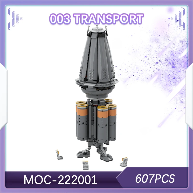 

607PCS DIY Space Battle 003 TRANSPORT Building Block Model Brick Set Creative Desktop Decoration Collectibles Gifts MOC-222001