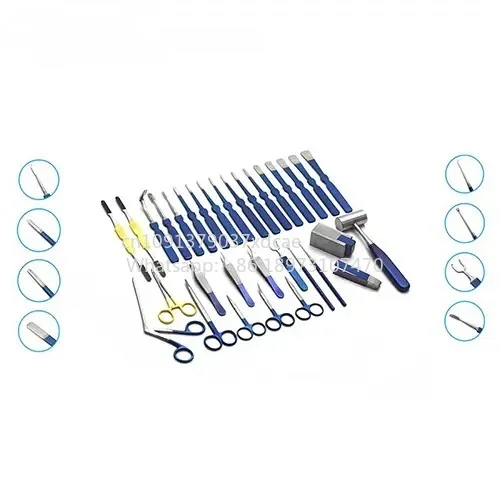 2026 NEW Blue Line Rhinoplasty Instruments Set Nasal Reconstruction Osteotome Rasps Scissors Forceps Surgical Tool Kit Hardware