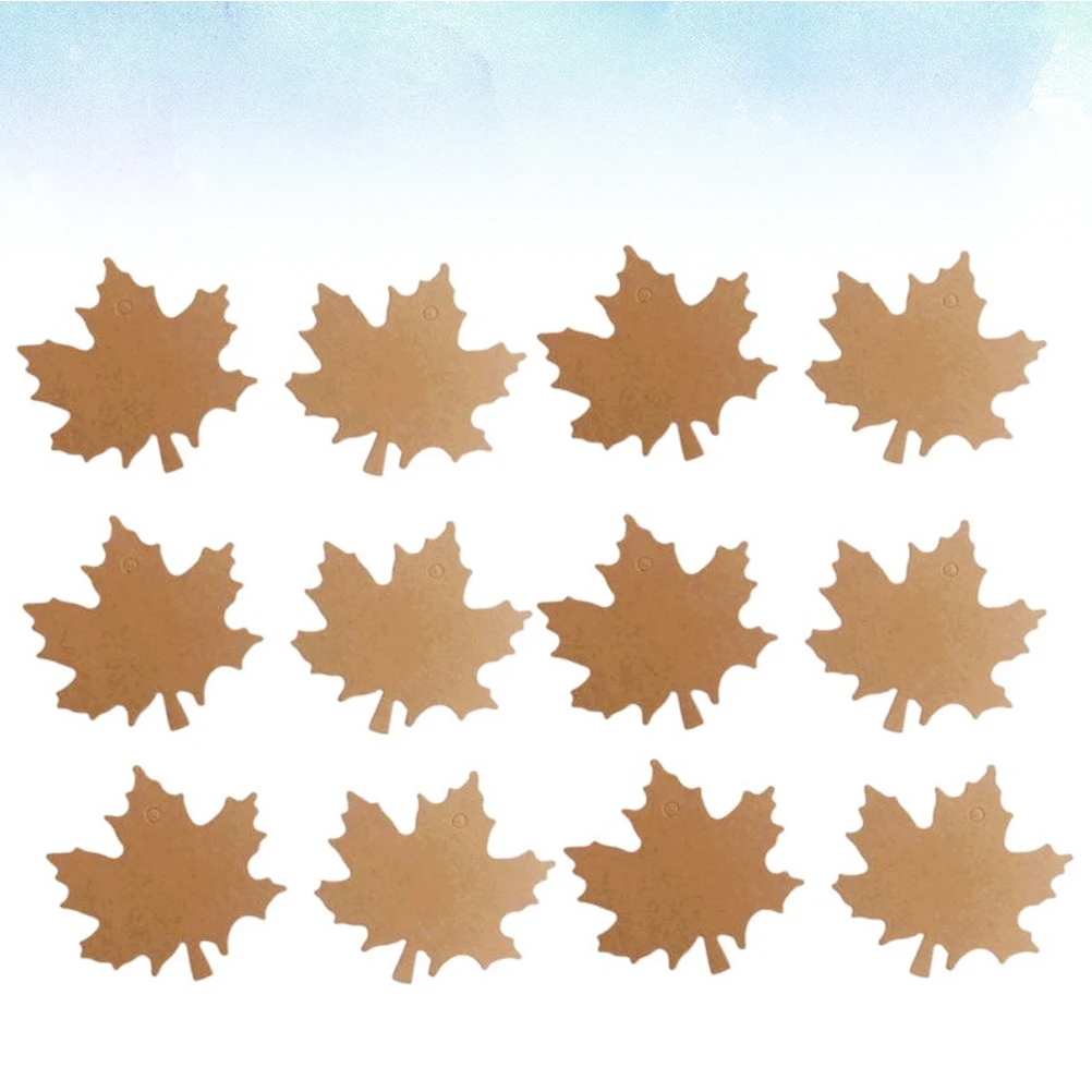 

100pcs Vintage Gift Tag Creative Kraft Paper Tag Fall Decor for Baking Store Gift with 20M Hemp Rope