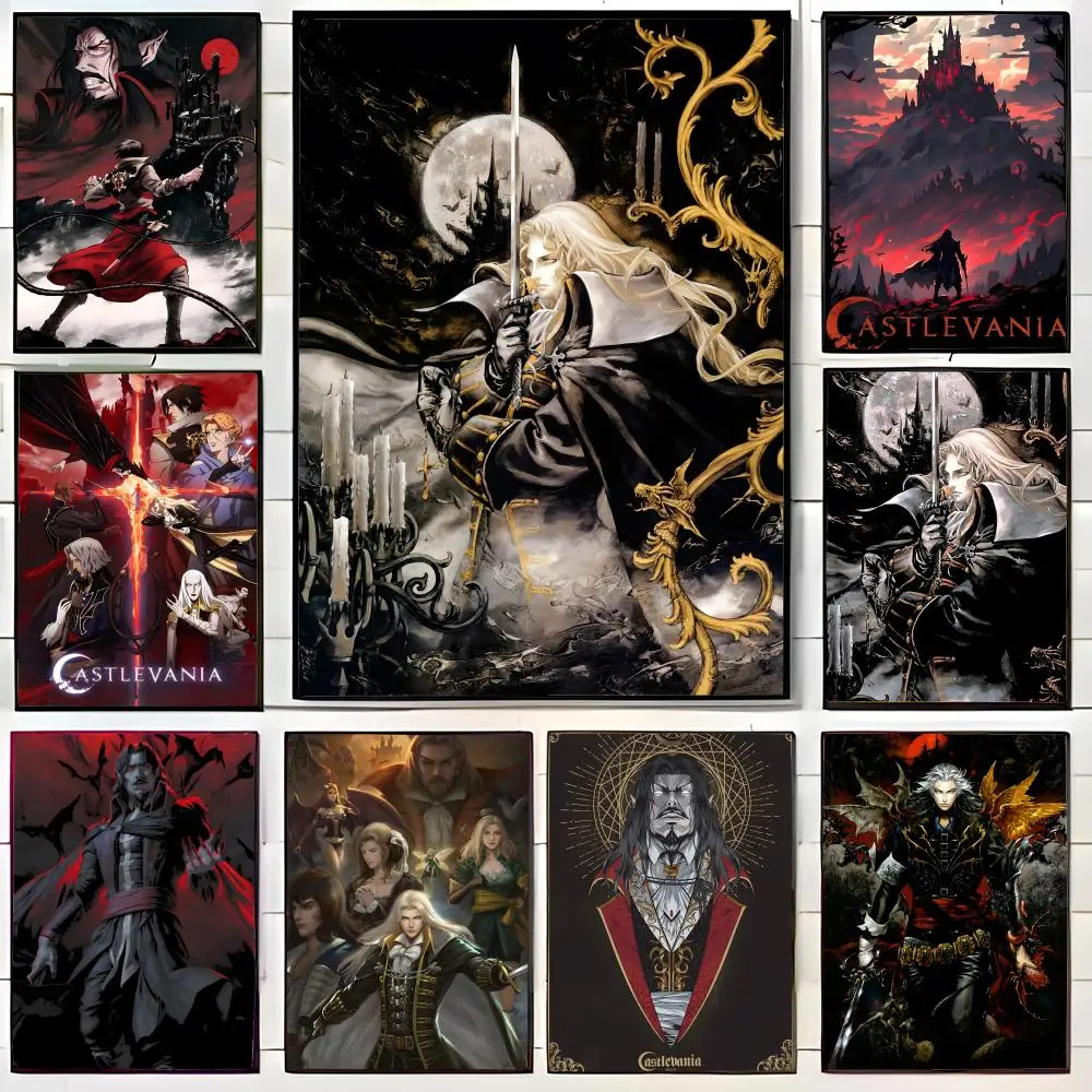 Póster de Anime c-castlevania, arte de pared impreso, Mural decorativo, decoración del hogar, regalo sin marco
