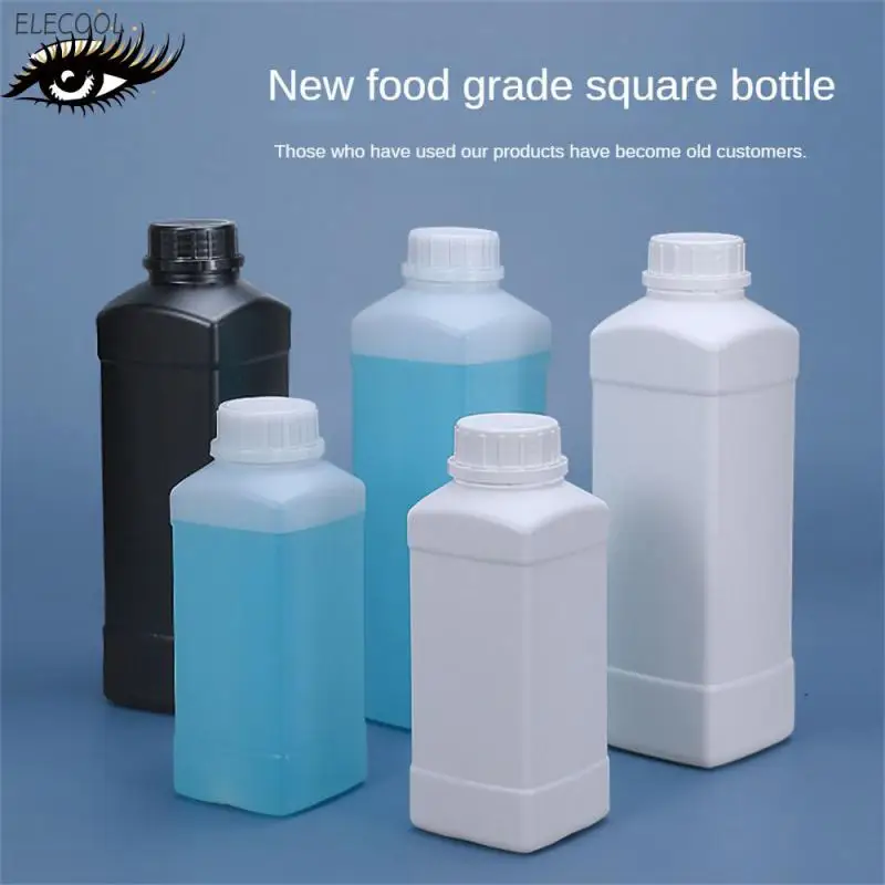 Пустые Квадратные пластиковые бутылки с крышкой для пищевых продуктов, искусственная краска для шампуня, лосьона, многоразовая бутылка