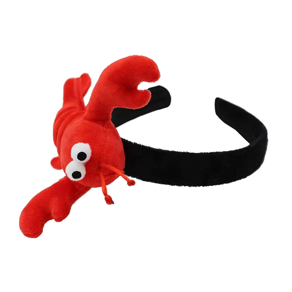 

Lobster Headband Kids Headbands Woman Hair Fashion Red Fabric Wide-brimmed Hoop