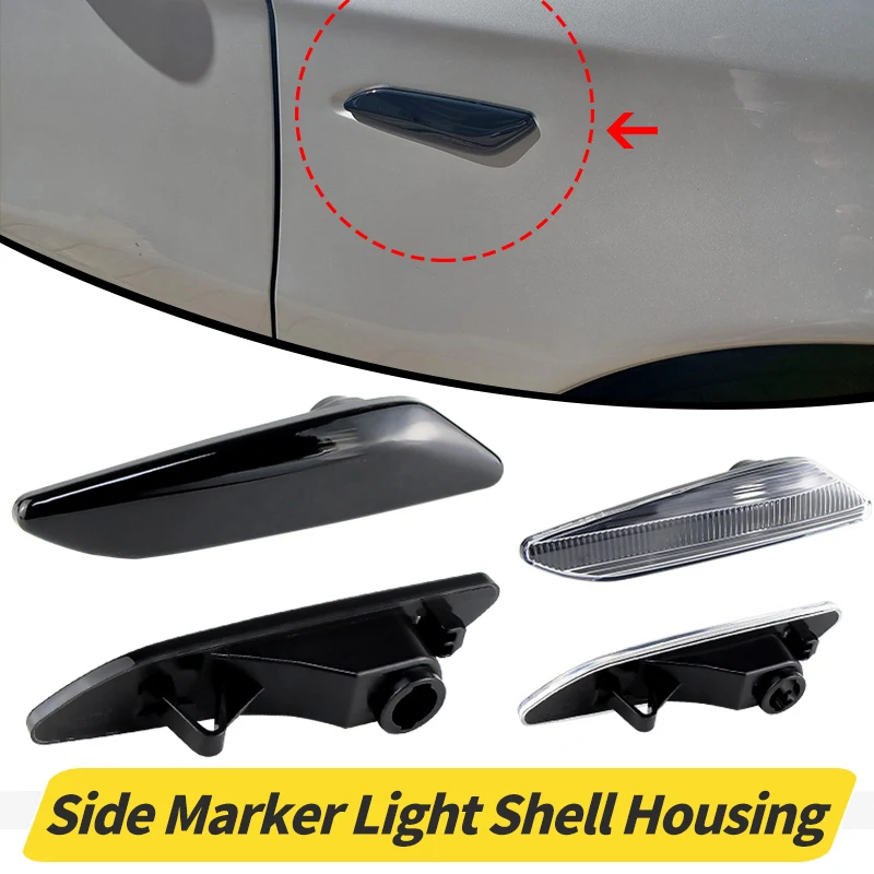 2 pçs sinal de volta do carro lado fender marcador luz capa escudo habitação para alfa romeo 147 156 fiat egea tipo lancia delta ypsilon 3