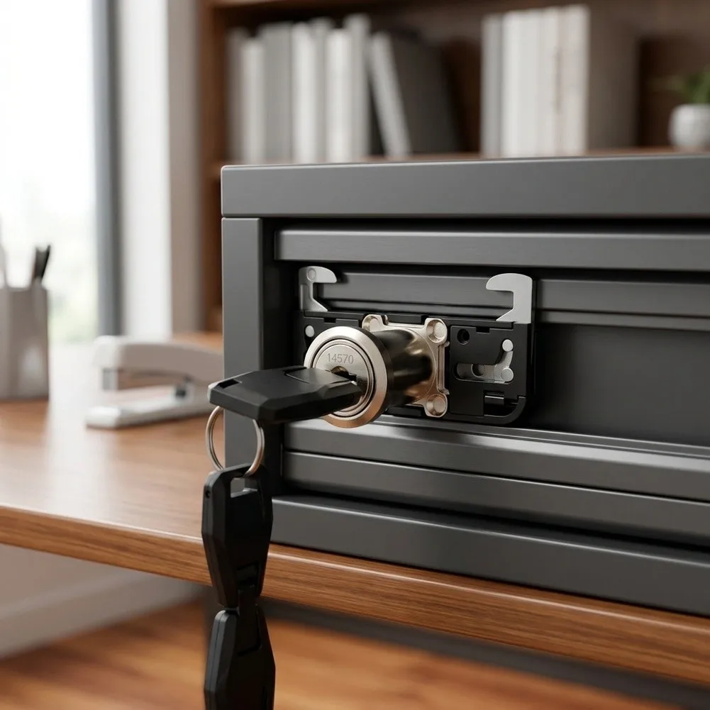Shutter Door for Lock for Double Hook for Lock Unique Coding System Secure Locking Mechanism Folding Key Cabinet Lock Padlock