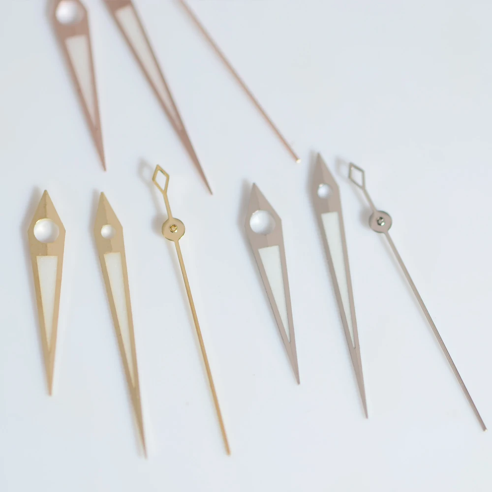 مصقول NH35 الأيدي 10*14*15 مللي متر Dauphine Aiguille ساعة كوكتيل اكسسوارات الإبر مؤشر ساعة 3C الأخضر الأزرق مضيئة