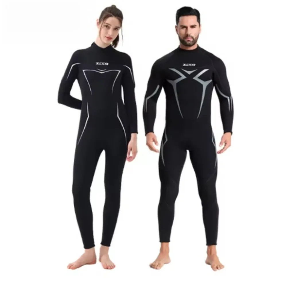 Fanceey One Piece Full Body Couple Swimsuit Triathlon Wetsuit Women Waterproof Scuba Diving Suit for Men Wetsuit Spearfishing