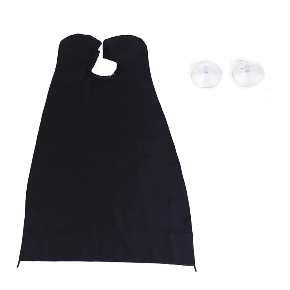 120x80cm Man Bathroom Apron Black Beard Apron Hair Shaving Apron Waterproof Shaving Beard Cloth Household Cleaning Protecter