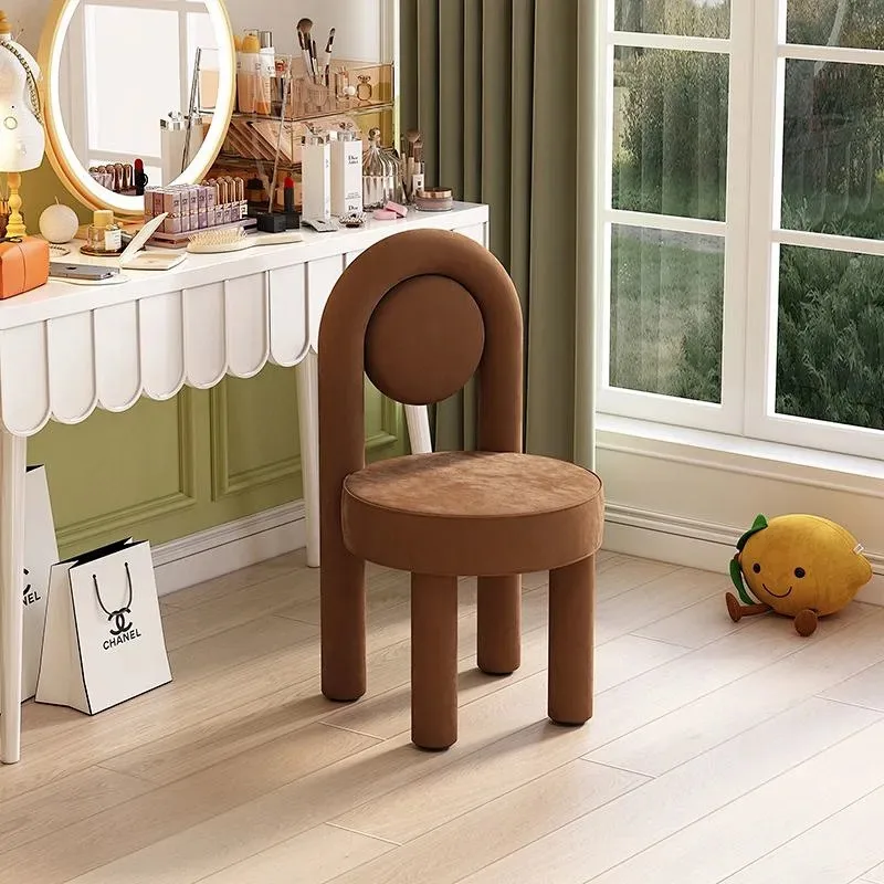 Macaron makeup stool nail stool light luxury chair girls household dressing stool