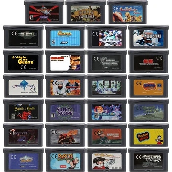 Cartucho de jogo gba espada de mana super ghouls'n ghosts sigma star saga cartão de console de videogame de 32 bits