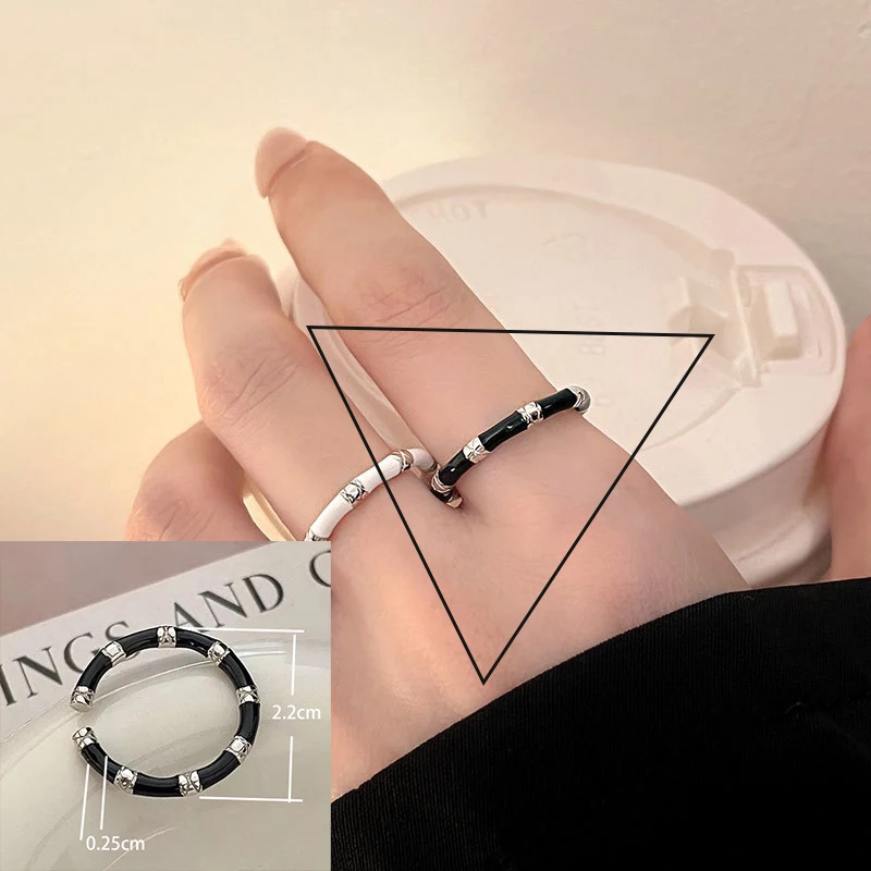Women's 925 Sterling Silver Graffiti Letter Punk Ring