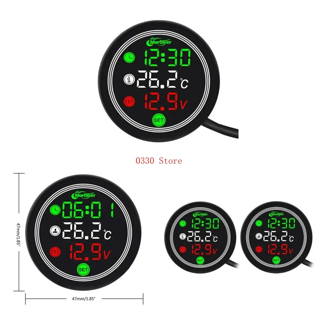 

Мотоцикл вода/температура воздуха таймер времени измеритель